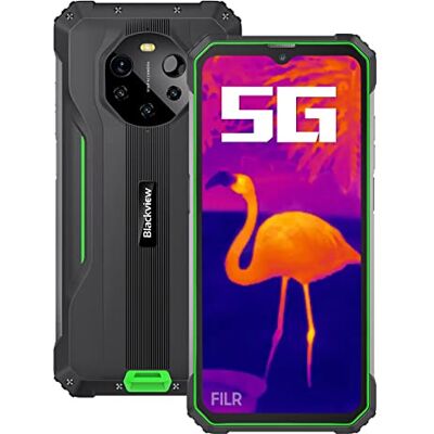 Blackview 5G Lente térmica para Smartphone irrompible BL8800 Pro, 50MP cámara cuádruple, Dimensity 700 8 GB +128 GB, 6,58 Pulgadas, FHD+, 8380 mAh, 33 W, Carga rápida, IP68 Resistente teléfono Blackview 5G Lente térmica para Smartphone irrompible BL8800 Pro, 50MP cámara cuádruple, Dimensity 700 8 GB +128 GB, 6,58 Pulgadas, FHD+, 8380 mAh, 33 W, Carga rápida, IP68 Resistente teléfono