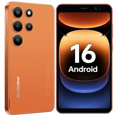 Blackview Wave 2C Telefono Movil Android 16 (2026), 5" Smartphone, Naranja 12GB(3+9)+32GB/TF 1TB Telefonos Moviles Libres, Batería 3000mAh Móvil, Cámara 5MP+2MP, 4G Dual SIM, 3 Slot, Face ID, 3.5mm Blackview Wave 2C Telefono Movil Android 16 (2026), 5" Smartphone, Naranja 12GB(3+9)+32GB/TF 1TB Telefonos Moviles Libres, Batería 3000mAh Móvil, Cámara 5MP+2MP, 4G Dual SIM, 3 Slot, Face ID, 3.5mm