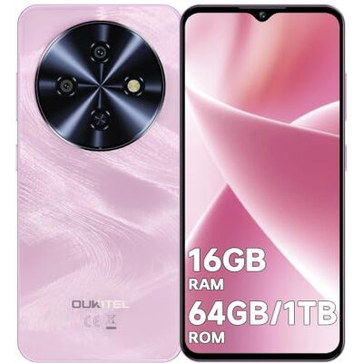 Oukitel C5 Telefonos Moviles Libres 2026, Batería 5150mAh Telefono Movil 16GB(4+12)+64GB/1TB Smartphone, Pantalla de 6.52" HD, Cámara 13MP+5MP Móvil Android 14, 4G Dual SIM/Face ID/GPS/OTG, Morado Oukitel C5 Telefonos Moviles Libres 2026, Batería 5150mAh Telefono Movil 16GB(4+12)+64GB/1TB Smartphone, Pantalla de 6.52" HD, Cámara 13MP+5MP Móvil Android 14, 4G Dual SIM/Face ID/GPS/OTG, Morado