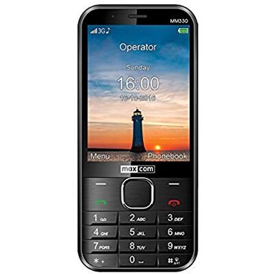 Maxcom Teléfono móvil MM330, Feature Phone 2G Pantalla 3,2" Negro Maxcom Teléfono móvil MM330, Feature Phone 2G Pantalla 3,2" Negro