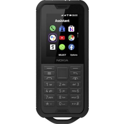 Nokia Teléfono 800 Tough 4G de 2.4 pulgadas sin SIM, resistente al agua, al polvo y a las caídas, una cámara, una linterna, un botón del Asistente de Google y soporte para aplicaciones, color negro Nokia Teléfono 800 Tough 4G de 2.4 pulgadas sin SIM, resistente al agua, al polvo y a las caídas, una cámara, una linterna, un botón del Asistente de Google y soporte para aplicaciones, color negro