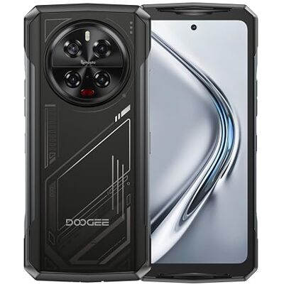 Doogee V40 5G, Pantalla 6,78″ FHD+ 120 Hz IPS, 32 GB RAM + 512 GB (hasta 2 TB), Batería 8680 mAh con Carga Rápida 33 W, Cámara 108 MP + 20 MP Visión Nocturna + 8 MP Ultra‑Wide, Plata Medianoche Doogee V40 5G, Pantalla 6,78″ FHD+ 120 Hz IPS, 32 GB RAM + 512 GB (hasta 2 TB), Batería 8680 mAh con Carga Rápida 33 W, Cámara 108 MP + 20 MP Visión Nocturna + 8 MP Ultra‑Wide, Plata Medianoche