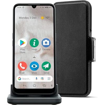Doro 8100 Plus 4G Smartphone Android Seniores Teléfono Móvil para Mayores Fácil Resistente al Agua Triple Cámara 13MP Pantalla 6.1" Botón SOS GPS 2GB +32GB Base Carga Funda Doro 8100 Plus 4G Smartphone Android Seniores Teléfono Móvil para Mayores Fácil Resistente al Agua Triple Cámara 13MP Pantalla 6.1" Botón SOS GPS 2GB +32GB Base Carga Funda