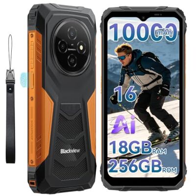 Blackview Móvil irrompible Android 16, 256GB+18GB (TF 2TB) Móvil Rugerizado,10000mAh 6.56" HD+ Teléfono Movil, AI Camera, Face ID/Dual SIM/OTG/390g Movil Indestructible 3 Años de Garantía Blackview Móvil irrompible Android 16, 256GB+18GB (TF 2TB) Móvil Rugerizado,10000mAh 6.56" HD+ Teléfono Movil, AI Camera, Face ID/Dual SIM/OTG/390g Movil Indestructible 3 Años de Garantía
