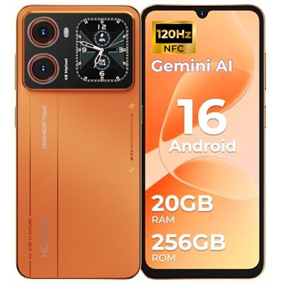 HOTWAV X100GT Android 16 Telefono Movil con Pantalla Trasera de 20GB+256GB 1TB, Cámara 48 MP+16 MP, 6.88" HD+ 120Hz, 2.02" Rear Pantalla Telefono Movil, Carga rápida/AI/4G Dual SIM/Face ID/NFC HOTWAV X100GT Android 16 Telefono Movil con Pantalla Trasera de 20GB+256GB 1TB, Cámara 48 MP+16 MP, 6.88" HD+ 120Hz, 2.02" Rear Pantalla Telefono Movil, Carga rápida/AI/4G Dual SIM/Face ID/NFC