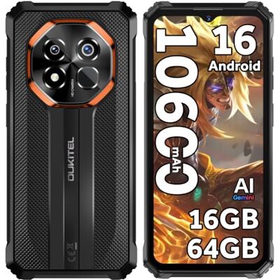 Oukitel G7 Móvil Irrompible 2026, 10600mAh Móvil Resistente, 16GB+64GB/1TB Oukitel G7 Móvil Irrompible 2026, 10600mAh Móvil Resistente, 16GB+64GB/1TB