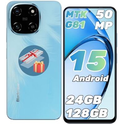 Blackview Color 6 Android 15 Telefonos Moviles, 24GB+128GB/2TB TF, MTK G81 Octa Core 2.0GHz,6,67" Super PD 50MP,4G Dual SIM Móvil, Face ID/Fingerprint/OTG/GPS/Funda de Smartphone Blackview Color 6 Android 15 Telefonos Moviles, 24GB+128GB/2TB TF, MTK G81 Octa Core 2.0GHz,6,67" Super PD 50MP,4G Dual SIM Móvil, Face ID/Fingerprint/OTG/GPS/Funda de Smartphone
