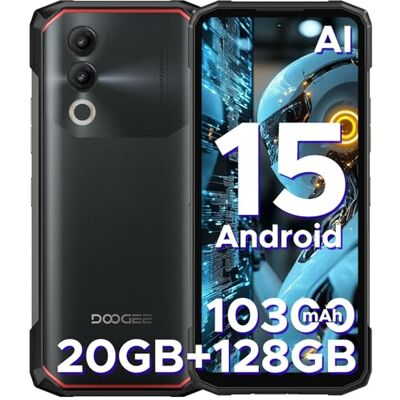 Doogee Blade20 Telefono Movil Irrompible, 10300mAh Móvil rugerizado Andriod 15, 6.6'' HD+90Hz 20GB+128GB/2TB, Móvil Resistente Widevine L1/Smartphone 4G Dual SIM/NFC/GPS/3 Ranuras/Face ID 2025 Doogee Blade20 Telefono Movil Irrompible, 10300mAh Móvil rugerizado Andriod 15, 6.6'' HD+90Hz 20GB+128GB/2TB, Móvil Resistente Widevine L1/Smartphone 4G Dual SIM/NFC/GPS/3 Ranuras/Face ID 2025