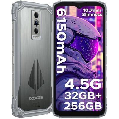 Doogee Blade10 Pro Energy Movil Irrompible Android 15, Movil Indestructible 32GB+256GB/2TB, 4.5G 6150mAh Batería, 50MP Cámara Móvil Rugerizado, 10.7mm, 6.56" HD, IP68 / IP69K / MIL-STD-810H/NFC/OTG Doogee Blade10 Pro Energy Movil Irrompible Android 15, Movil Indestructible 32GB+256GB/2TB, 4.5G 6150mAh Batería, 50MP Cámara Móvil Rugerizado, 10.7mm, 6.56" HD, IP68 / IP69K / MIL-STD-810H/NFC/OTG