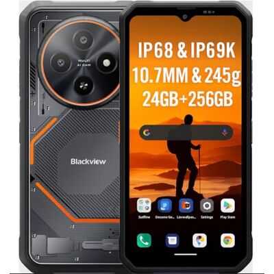 Blackview Fort 2 AI Smartphone Resistente Ligero, Editor de Fotos IA, 24GB+256GB, 10,7mm Ultradelgado, 16MP+13MP, 6,56'' HD+, Teléfono Irrompible Antigolpes IP68, Android 15 Dual SIM, GPS NFC Negro Blackview Fort 2 AI Smartphone Resistente Ligero, Editor de Fotos IA, 24GB+256GB, 10,7mm Ultradelgado, 16MP+13MP, 6,56'' HD+, Teléfono Irrompible Antigolpes IP68, Android 15 Dual SIM, GPS NFC Negro