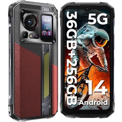 HOTWAV Hyper 7 Pro movil irrompible Android 14(5G), 36GB + 256GB/2TB, 10800mAh 33W Móvil Rugerizado, 6.6" FHD+ 120Hz 2.4k Movil Resistente, 200MP, IP68&IP69K, Luces para Acampar/Dual-SIM/NFC (Rojo) HOTWAV Hyper 7 Pro movil irrompible Android 14(5G), 36GB + 256GB/2TB, 10800mAh 33W Móvil Rugerizado, 6.6" FHD+ 120Hz 2.4k Movil Resistente, 200MP, IP68&IP69K, Luces para Acampar/Dual-SIM/NFC (Rojo)