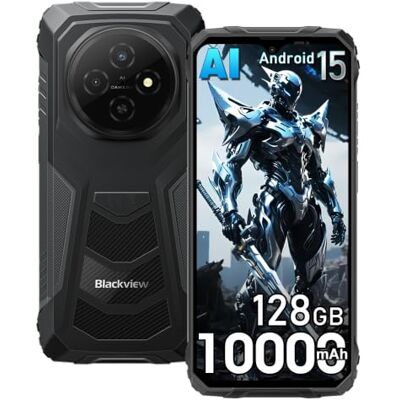 Blackview Fort 1 Móvil Irrompible 2026, 12GB+128GB/2TB Móvil Rugerizado, 6.56" HD+ 90Hz, 10000mAh Teléfono Móvil Resistente Android 15, 16MP+8MP, Dual 4G/IP68/IP69K/NFC/OTG/GPS/Gemini AI 2.0, Negro Blackview Fort 1 Móvil Irrompible 2026, 12GB+128GB/2TB Móvil Rugerizado, 6.56" HD+ 90Hz, 10000mAh Teléfono Móvil Resistente Android 15, 16MP+8MP, Dual 4G/IP68/IP69K/NFC/OTG/GPS/Gemini AI 2.0, Negro