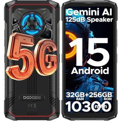 Doogee Blade 20 Play 5G Movil Irrompible Android 15, 32GB RAM+256GB ROM/2TB, Móvil Resistente 10300mAh,6,6" FHD+ 90Hz Móvil Todoterreno, Dimensity 7050, 50MP/NFC/Huella&Face ID/Doble SIM/125dB/LED Doogee Blade 20 Play 5G Movil Irrompible Android 15, 32GB RAM+256GB ROM/2TB, Móvil Resistente 10300mAh,6,6" FHD+ 90Hz Móvil Todoterreno, Dimensity 7050, 50MP/NFC/Huella&Face ID/Doble SIM/125dB/LED