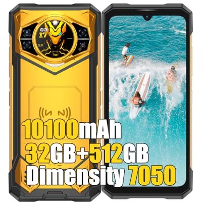 Doogee S200X 5G Teléfono Móvil Resistente, MTK 7050 32GB+512GB/2TB, 6,72" & 1.32" 120Hz Doble Pantalla, 10100mAh 33W, 100MP+20MP, Android 14 Telefono Movil Antigolpes, 4G LTE, GPS,NFC,OTG,FM, IP68 Doogee S200X 5G Teléfono Móvil Resistente, MTK 7050 32GB+512GB/2TB, 6,72" & 1.32" 120Hz Doble Pantalla, 10100mAh 33W, 100MP+20MP, Android 14 Telefono Movil Antigolpes, 4G LTE, GPS,NFC,OTG,FM, IP68