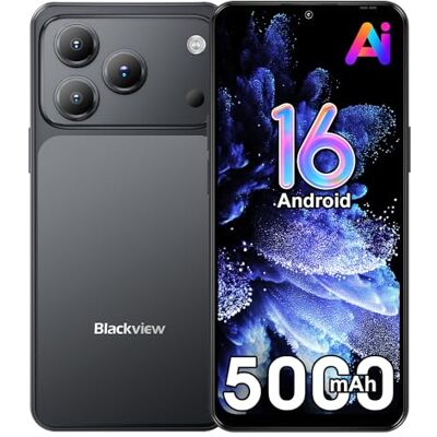 Blackview Wave 7C Android 16 Smartphone Libre con IA, 16GB+64GB/TF 1TB Teléfonos Móviles Libres, 6.56" HD+ Teléfono Móvil, 32MP+13MP, 5000mAh, 4G Dual SIM/WiFi 5/Face ID/GPS/OTG/FM/Funda, Negro Blackview Wave 7C Android 16 Smartphone Libre con IA, 16GB+64GB/TF 1TB Teléfonos Móviles Libres, 6.56" HD+ Teléfono Móvil, 32MP+13MP, 5000mAh, 4G Dual SIM/WiFi 5/Face ID/GPS/OTG/FM/Funda, Negro