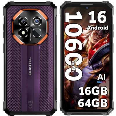 Oukitel G7 (2026) Móvil Irrompible,10600mAh Móvil Resistente, 16GB+64GB/1TB Oukitel G7 (2026) Móvil Irrompible,10600mAh Móvil Resistente, 16GB+64GB/1TB