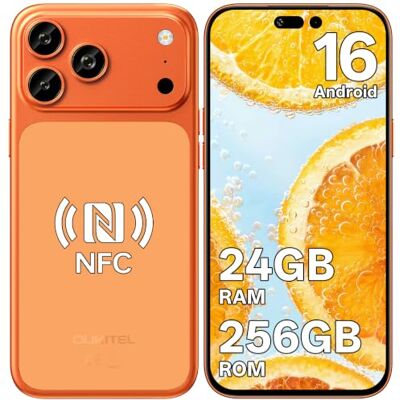 Oukitel C17 Plus Telefono Movil Android 16, 6.9" 120Hz, 24GB+256GB Naranja Cámara AI 64MP Telefonos Moviles Libres, Batería 5000mAh/18W Móvil, 4G Dual SIM Smartphone, NFC, Face ID, Fingerprint, GPS Oukitel C17 Plus Telefono Movil Android 16, 6.9" 120Hz, 24GB+256GB Naranja Cámara AI 64MP Telefonos Moviles Libres, Batería 5000mAh/18W Móvil, 4G Dual SIM Smartphone, NFC, Face ID, Fingerprint, GPS