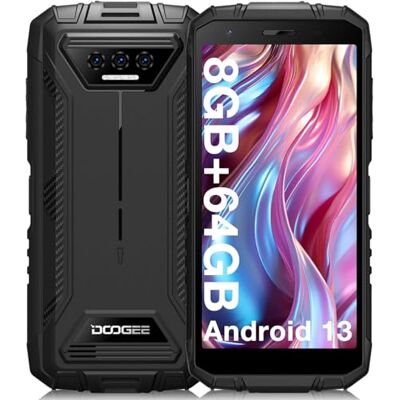 Doogee S41T Movil Resistente, 8GB+64G(TF 1TB) Android 13 Teléfono Móvil, 6300mAh Batería, Móvil Todoterreno13MP Cámara, 5.5" HD Pulgadas, 4G Doble SIM Movil Irrompible, IP68 IP69K/NFC/OTG/GPS/FM Doogee S41T Movil Resistente, 8GB+64G(TF 1TB) Android 13 Teléfono Móvil, 6300mAh Batería, Móvil Todoterreno13MP Cámara, 5.5" HD Pulgadas, 4G Doble SIM Movil Irrompible, IP68 IP69K/NFC/OTG/GPS/FM