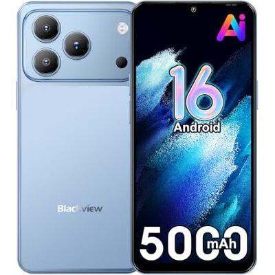 Blackview Wave 7C Android 16 Smartphone Libre con IA, 16GB+64GB/TF 1TB Teléfonos Móviles Libres, 6.56" HD+ Teléfono Móvil, 32MP+13MP, 5000mAh, 4G Dual SIM/WiFi 5/Face ID/GPS/OTG/FM/Funda, Azul Blackview Wave 7C Android 16 Smartphone Libre con IA, 16GB+64GB/TF 1TB Teléfonos Móviles Libres, 6.56" HD+ Teléfono Móvil, 32MP+13MP, 5000mAh, 4G Dual SIM/WiFi 5/Face ID/GPS/OTG/FM/Funda, Azul