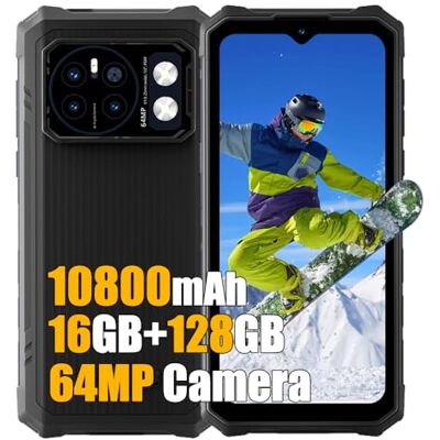 HOTWAV Cyber 13 4G Teléfono Móvil Resistente 2025, 16GB+128GB+1TB TF, 10800mAh IP68 Smartphone Todoterreno, 64MP+16MP, 6.6" HD+, Android 14, Antigolpes, GPS, NFC, OTG, FM HOTWAV Cyber 13 4G Teléfono Móvil Resistente 2025, 16GB+128GB+1TB TF, 10800mAh IP68 Smartphone Todoterreno, 64MP+16MP, 6.6" HD+, Android 14, Antigolpes, GPS, NFC, OTG, FM