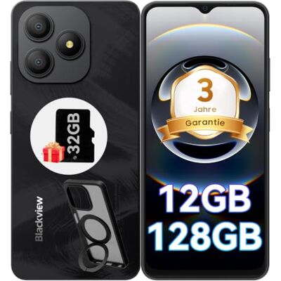Blackview Wave 9C Teléfono móvil sin contrato, 12 GB + 128 GB/2 TB TF, 6,56 pulgadas, smartphone Android de 5000 mAh, sin contrato, IP54, 13 MP+8 MP, huella dactilar/GPS/OTG, soporte para anillo Blackview Wave 9C Teléfono móvil sin contrato, 12 GB + 128 GB/2 TB TF, 6,56 pulgadas, smartphone Android de 5000 mAh, sin contrato, IP54, 13 MP+8 MP, huella dactilar/GPS/OTG, soporte para anillo