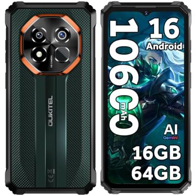 Oukitel G7 Móvil Irrompible 2026, 10600mAh Móvil Resistente, 16GB+64GB/1TB Oukitel G7 Móvil Irrompible 2026, 10600mAh Móvil Resistente, 16GB+64GB/1TB