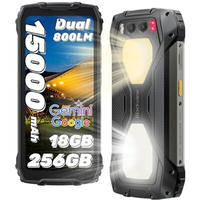Blackview BV7300 Movil Irrompible Android 14(538g)-15000mAh 18GB+256GB(2TB/TF) G81 Movil Resistente, 6.67" 90Hz/50MP+32MP/NFC/Dual SIM/Visión Nocturna 20MP/GPS/FM/Fingerprint/800LM Luz de Camping Blackview BV7300 Movil Irrompible Android 14(538g)-15000mAh 18GB+256GB(2TB/TF) G81 Movil Resistente, 6.67" 90Hz/50MP+32MP/NFC/Dual SIM/Visión Nocturna 20MP/GPS/FM/Fingerprint/800LM Luz de Camping