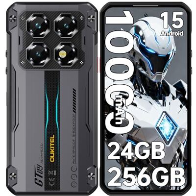 Oukitel WP60 Telefono Móvil Irrompible Android 15, 24GB+256GB Móvil Indestructible 5G, 10000mAh/33W, 7,2'' HD+ 120Hz Pulgadas, 108MP+32MP Teléfono Smartphone, IP68/69K/5G Dual SIM/NFC/OTG/GPS, Negro Oukitel WP60 Telefono Móvil Irrompible Android 15, 24GB+256GB Móvil Indestructible 5G, 10000mAh/33W, 7,2'' HD+ 120Hz Pulgadas, 108MP+32MP Teléfono Smartphone, IP68/69K/5G Dual SIM/NFC/OTG/GPS, Negro
