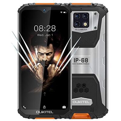 Oukitel WP6, batería de 10000 mAh (Carga rápida), Resistente Smartphone IP68 antigolpes, Impermeable, cámara 48 MP, Helio P70 6 GB + 128 GB, FHD+ 6,3 Pulgadas, Dual SIM GPS WiFi Naranja Oukitel WP6, batería de 10000 mAh (Carga rápida), Resistente Smartphone IP68 antigolpes, Impermeable, cámara 48 MP, Helio P70 6 GB + 128 GB, FHD+ 6,3 Pulgadas, Dual SIM GPS WiFi Naranja