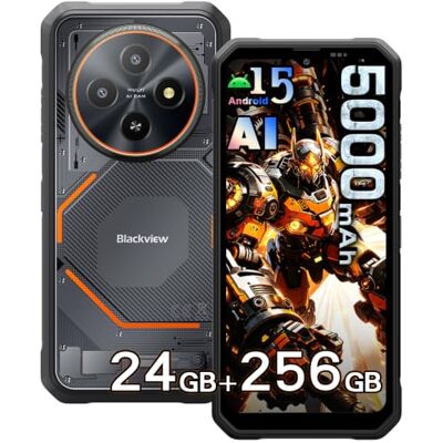 Blackview Fort 2 Móvil Irrompible, 24GB+256GB/TF 2TB, Android 15 Batería 5000mAh, Pantalla 6.56" 90Hz Móvil Rugerizado, Cámara 16MP AI, 4G Doble SIM, WiFi 5, IP68, NFC, OTG, GPS, Negro Blackview Fort 2 Móvil Irrompible, 24GB+256GB/TF 2TB, Android 15 Batería 5000mAh, Pantalla 6.56" 90Hz Móvil Rugerizado, Cámara 16MP AI, 4G Doble SIM, WiFi 5, IP68, NFC, OTG, GPS, Negro