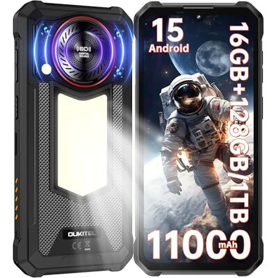 Oukitel WP53S Movil Indestructible Móvil Irrompible Móvil Rugerizado 11000mAh Movil Resistente 16GB+128GB/TF 1TB 6.52"HD Android 15 Movil Todoterreno 13MP 128dB Altavoz Luz de Camping Dual 4G SIM/NFC Oukitel WP53S Movil Indestructible Móvil Irrompible Móvil Rugerizado 11000mAh Movil Resistente 16GB+128GB/TF 1TB 6.52"HD Android 15 Movil Todoterreno 13MP 128dB Altavoz Luz de Camping Dual 4G SIM/NFC