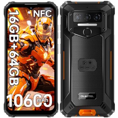 Oukitel WP23S Movil Irrompible 16GB+64GB 10600mAh Smartphone Android 15 NFC Oukitel WP23S Movil Irrompible 16GB+64GB 10600mAh Smartphone Android 15 NFC