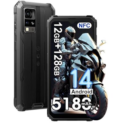 Blackview BV4800 Pro Movil Irrompible 2025, 12GB+128GB/1TB IP68 Smartphone Todoterreno, 16MP Cámara, 6.56" HD+, 5180mAh, Android 14 Telefono Movil Antigolpes, Dual SIM 4G Telefono NFC,GPS,OTG,FM,Negro Blackview BV4800 Pro Movil Irrompible 2025, 12GB+128GB/1TB IP68 Smartphone Todoterreno, 16MP Cámara, 6.56" HD+, 5180mAh, Android 14 Telefono Movil Antigolpes, Dual SIM 4G Telefono NFC,GPS,OTG,FM,Negro
