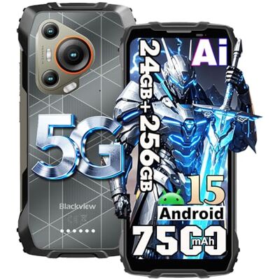 Blackview BL7000 AI Android 15 Téléphone Portable Incassable 2025, 24Go+256Go/2To Telephone 5G,6.78" FHD+,50MP AI Caméra, 7500mAh Smartphone Incassable Etanche, 4G&5G,NFC,OTG,GPS,2 ANS Garantie, Noir Blackview BL7000 AI Android 15 Téléphone Portable Incassable 2025, 24Go+256Go/2To Telephone 5G,6.78" FHD+,50MP AI Caméra, 7500mAh Smartphone Incassable Etanche, 4G&5G,NFC,OTG,GPS,2 ANS Garantie, Noir