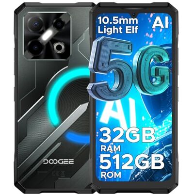 Doogee Blade GT Pro Movil Irrompible 5G, 32GB RAM+512GB ROM (TF 2TB) 6,72" FHD+120Hz Teléfono Móvil Resistente 100MP+32MP, 5800mAh Dimensity 7025 6nm Smartphone IP68IP69K/GPS/NFC-Efecto De Luz LED Doogee Blade GT Pro Movil Irrompible 5G, 32GB RAM+512GB ROM (TF 2TB) 6,72" FHD+120Hz Teléfono Móvil Resistente 100MP+32MP, 5800mAh Dimensity 7025 6nm Smartphone IP68IP69K/GPS/NFC-Efecto De Luz LED