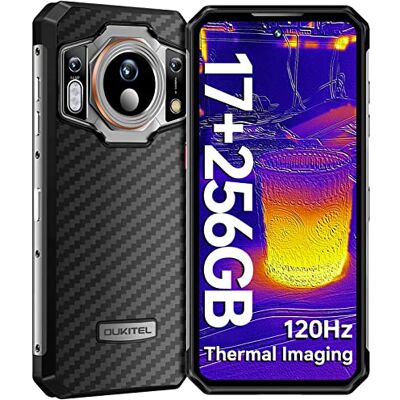 Oukitel WP21 Ultra Móvil Resistente, Teléfono Movil Irrompible Con Camara Termica, 17GB+256GB(Ampliable 2TB), 120Hz, 6.53" FHD+, Batería 9800mAh Android 12 Smartphone Todoterreno, 64MP Cámara, NFC/GPS Oukitel WP21 Ultra Móvil Resistente, Teléfono Movil Irrompible Con Camara Termica, 17GB+256GB(Ampliable 2TB), 120Hz, 6.53" FHD+, Batería 9800mAh Android 12 Smartphone Todoterreno, 64MP Cámara, NFC/GPS