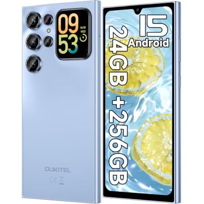 Oukitel C62 Pro Telefono Movil 6.88"HD+ 90Hz Pantalla, 24GB+256GB/1TB, Azul Telefono Movil Baratos Buenos 5150mAh Batería, Smartphone Android 15, Secundaria 1.81", Cámara 13MP, Movil Dual SIM/GPS/NFC Oukitel C62 Pro Telefono Movil 6.88"HD+ 90Hz Pantalla, 24GB+256GB/1TB, Azul Telefono Movil Baratos Buenos 5150mAh Batería, Smartphone Android 15, Secundaria 1.81", Cámara 13MP, Movil Dual SIM/GPS/NFC