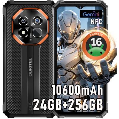 Oukitel G7 Movil Irrompible Android 16, 24GB RAM+256GB ROM/TF 1TB, Negro Oukitel G7 Movil Irrompible Android 16, 24GB RAM+256GB ROM/TF 1TB, Negro