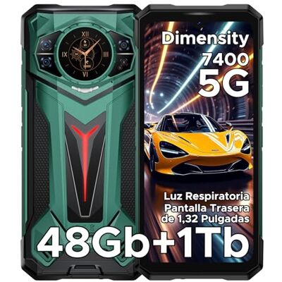 Doogee S200 Ultra 5G Movil Irrompible, 6,72" 48GB+1TB, 11000mAh/66W Android 15 Móvil Rugerizado, 5G Teléfono Móvil Resistente, 100MP/Dual SIMOTG/NFC Doogee S200 Ultra 5G Movil Irrompible, 6,72" 48GB+1TB, 11000mAh/66W Android 15 Móvil Rugerizado, 5G Teléfono Móvil Resistente, 100MP/Dual SIMOTG/NFC