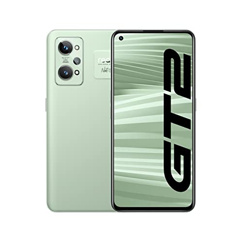 realme GT2 5G Smartphone Libre, Pantalla AMOLED de 120 Hz, Snapdragon 888 5G, Diseño inspirado en papel, Gran batería de 5000 mAh, Carga SuperDart de 65 W, Dual SIM, 8+128 GB, Verde Papel