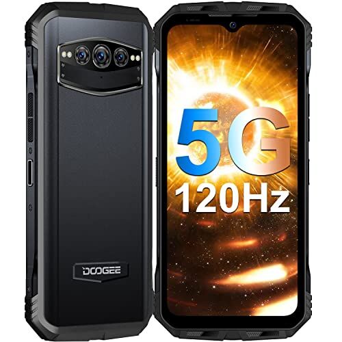 Doogee V30T [2023] Movil Resistente Agua y Golpes 20GB+256GB, 10800mAh Batería 66W, Dimensity 1080 5G, 6.58" FHD+ 120Hz, Cámara Triple 108MP, Android 12 Móvil Rugerizado IP68IP69K/NFC/Huella Dactila