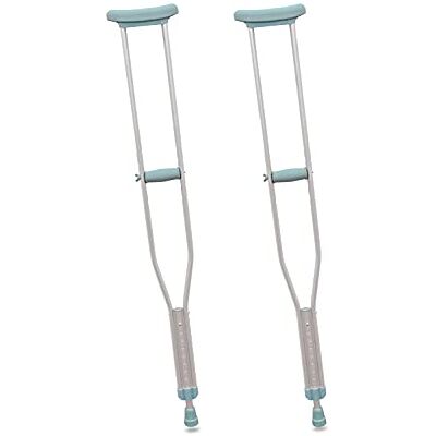 PEPE Mobility Muletas Axilares Adultos (x2 uds, TALLA S), Altura Regulable, Aluminio, Ortopédicas, Gris PEPE Mobility Muletas Axilares Adultos (x2 uds, TALLA S), Altura Regulable, Aluminio, Ortopédicas, Gris