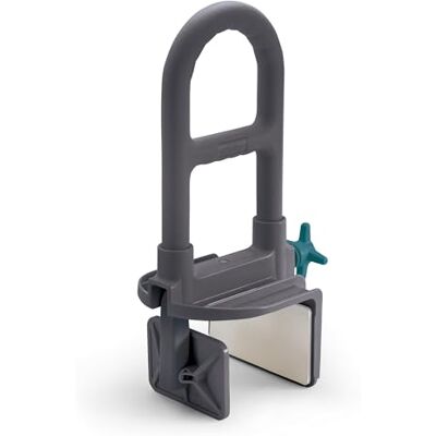 Medline Barra de agarre de plástico de lujo, protección antimicrobiana, capacidad de peso de 250 libras, color gris Medline Barra de agarre de plástico de lujo, protección antimicrobiana, capacidad de peso de 250 libras, color gris