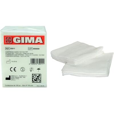 GIMA Compresa Gasa Tnt 4 Capas 7.5 x 7.5 Cm GIMA Compresa Gasa Tnt 4 Capas 7.5 x 7.5 Cm