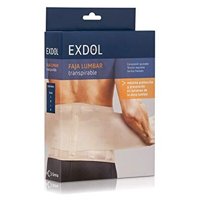 Exdol , Faja médica (Beige Transpirable) 1 Unidad Exdol , Faja médica (Beige Transpirable) 1 Unidad