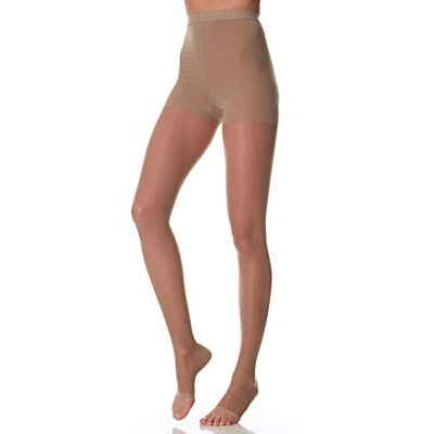 SCUDOTEX Panty 240 Denier Open Punta Abierta Color Nature Talla 3-1 unidad SCUDOTEX Panty 240 Denier Open Punta Abierta Color Nature Talla 3-1 unidad