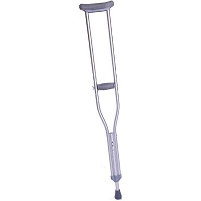 Queralto Queraltó Muleta Axilar, Metálica de aluminio muy resistente, Para Joven 100/123 cm, Regulable en altura, Cómoda, con almohadillas antidolo, 1 unidad Queralto Queraltó Muleta Axilar, Metálica de aluminio muy resistente, Para Joven 100/123 cm, Regulable en altura, Cómoda, con almohadillas antidolo, 1 unidad