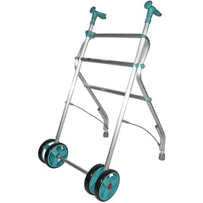 Forta AIR Andador para Personas Mayores Andador Plegable y Ligero soporta hasta 100 kg Regulable en Altura Andador de Fácil Plegado para Interior Ruedas Dobles Delanteras (Esmeralda) Forta AIR Andador para Personas Mayores Andador Plegable y Ligero soporta hasta 100 kg Regulable en Altura Andador de Fácil Plegado para Interior Ruedas Dobles Delanteras (Esmeralda)