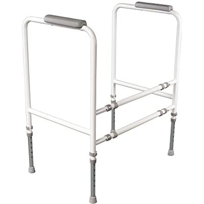 NRS Healthcare Marco de inodoro S18993 Altura y ancho ajustable NRS Healthcare Marco de inodoro S18993 Altura y ancho ajustable