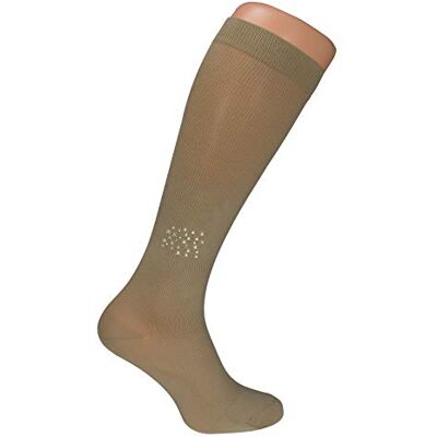 Hydas 1457.1.39 Medias de soporte (moda y discreta, con piedras de estrás, producto médico Kl. 1, talla 39/41, 39/41, beige. Hydas 1457.1.39 Medias de soporte (moda y discreta, con piedras de estrás, producto médico Kl. 1, talla 39/41, 39/41, beige.